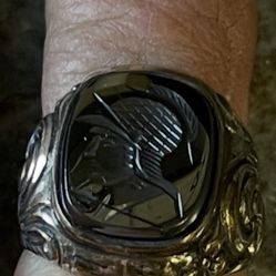 Antique Roman Soldier, Ring Size 10 1/2 