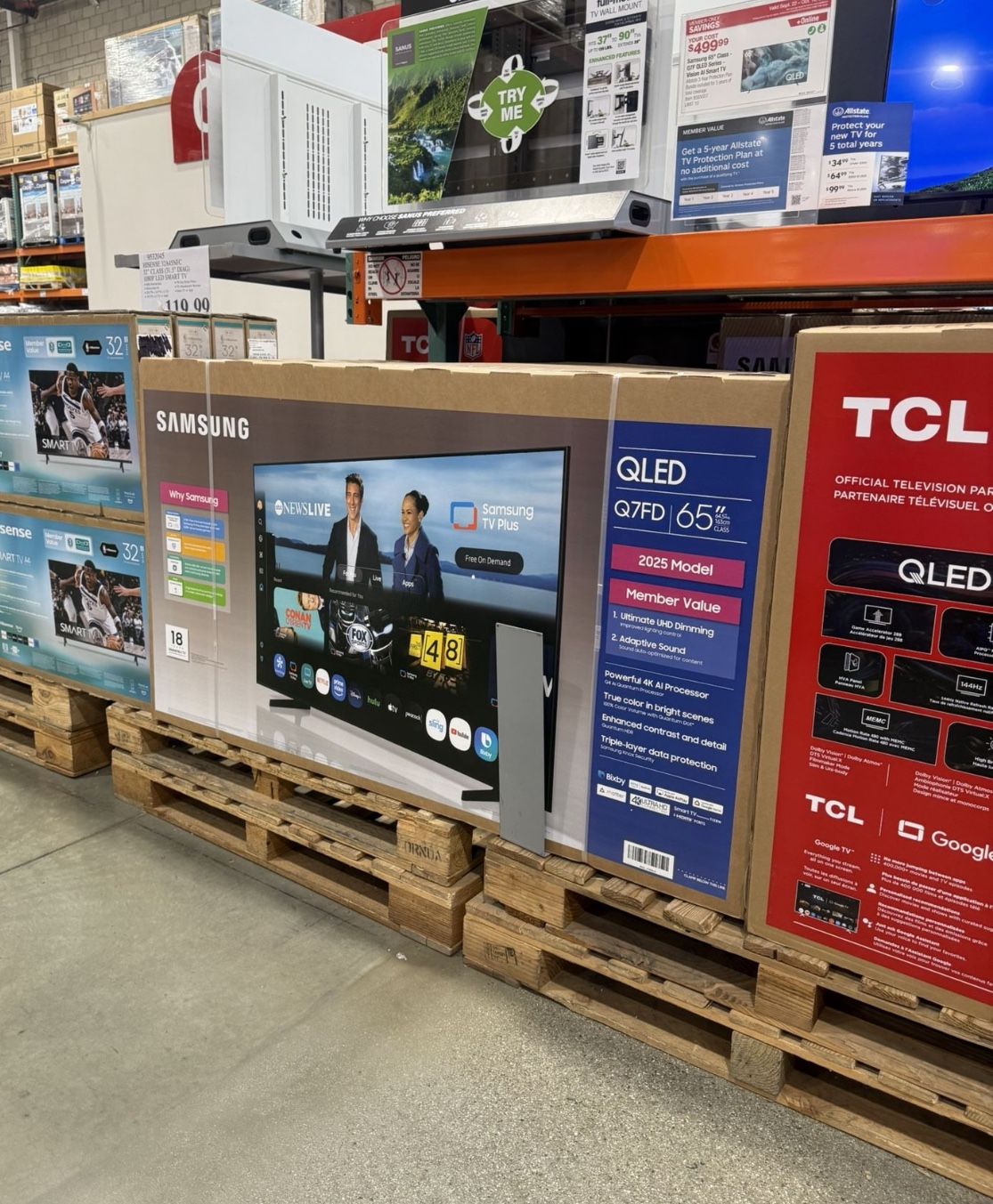 65 SAMSUNG QLED Q70D 4K HDR SMART TV