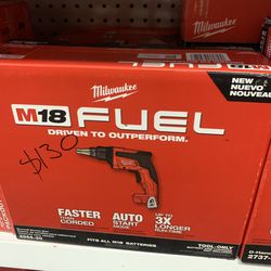 Milwaukee New Drywall Screwgun Fuel M18