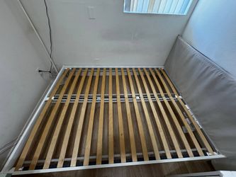 IKEA KLEPPSTAD Bed Frame with Slats-Queen
