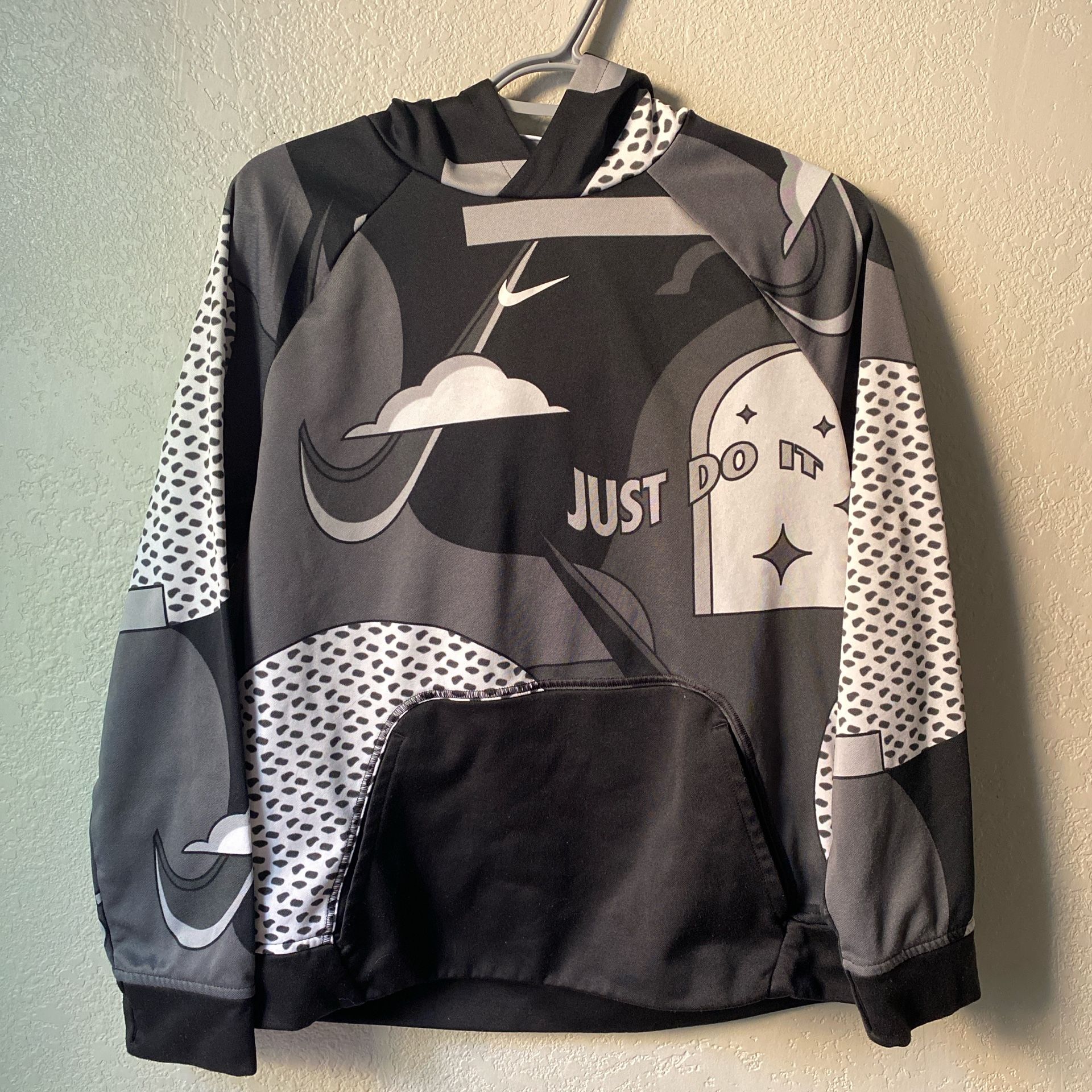 Nike THERMA-FIT Black And White Size XL In Kids