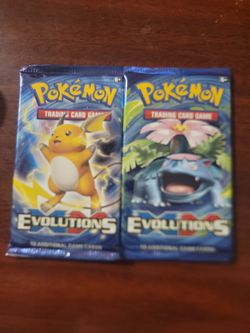 Pokémon XY Evolutions Booster Packs x2