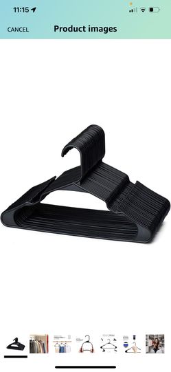 Plastic Hangers $0.25 Each Black White