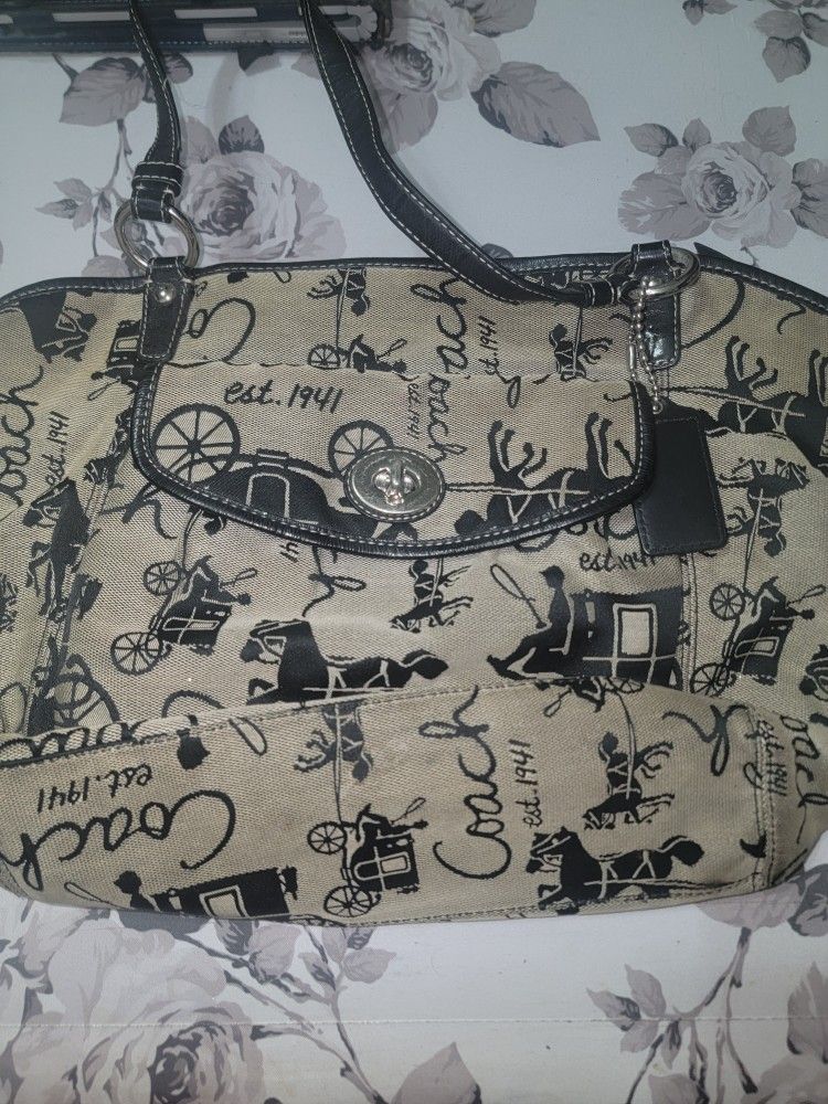 Coach Horse & Carriage Vintage Purse