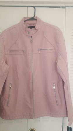 INC FASHION PLEATHER JACKET