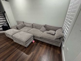 sofá modular gris