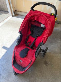 Britax 3-Wheel Lightweight Stroller with Child Tray - Red