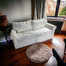 White 2 Cushion Couch