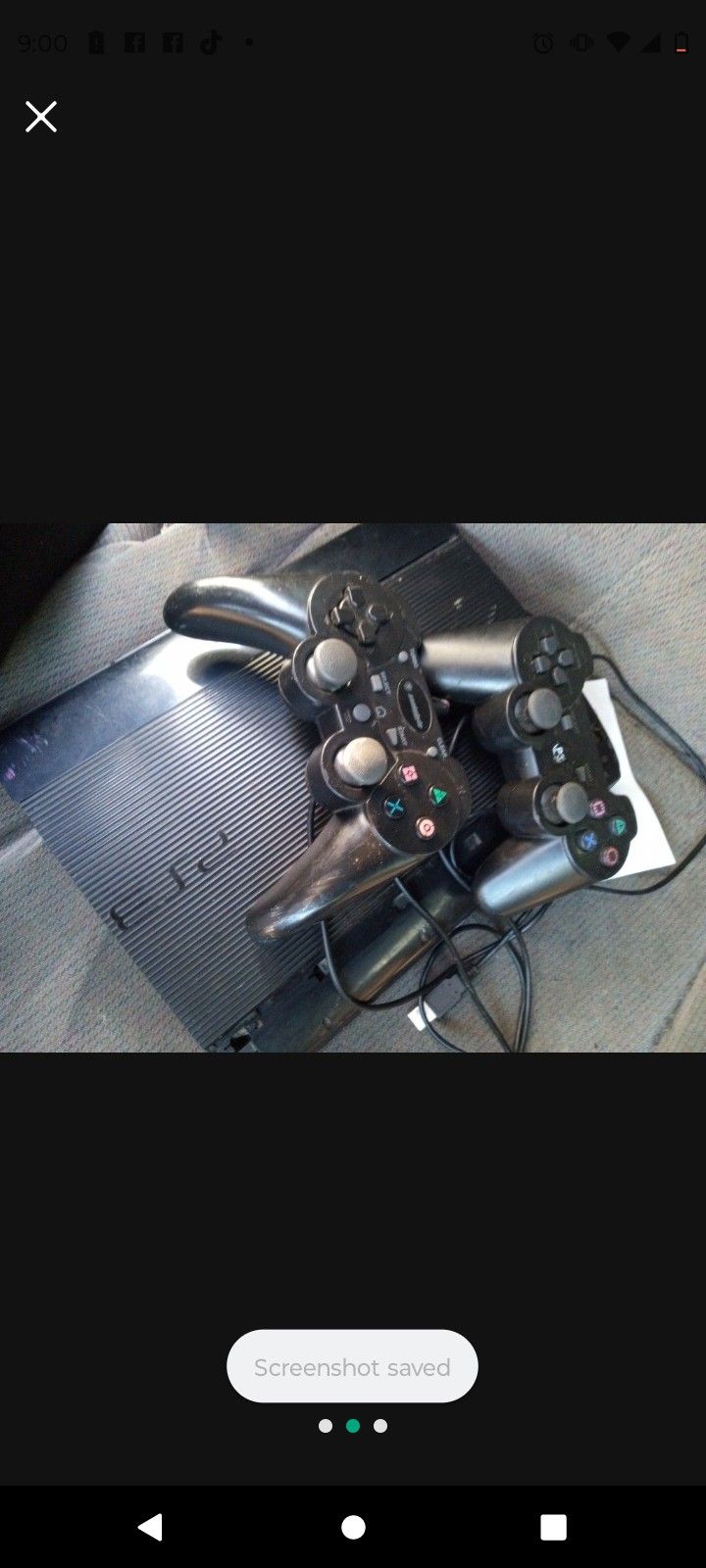 Ps3 Two Remote Controllers One Wired One Wireless