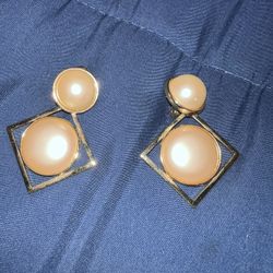 Yves Saint Laurent Pearl Earrings 