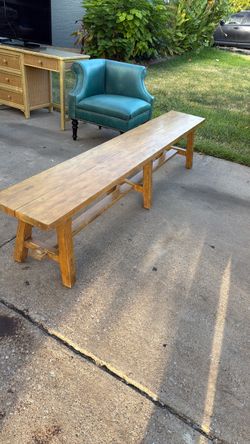 Wooden bench