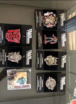 Transformers Pin set universal studios Disney