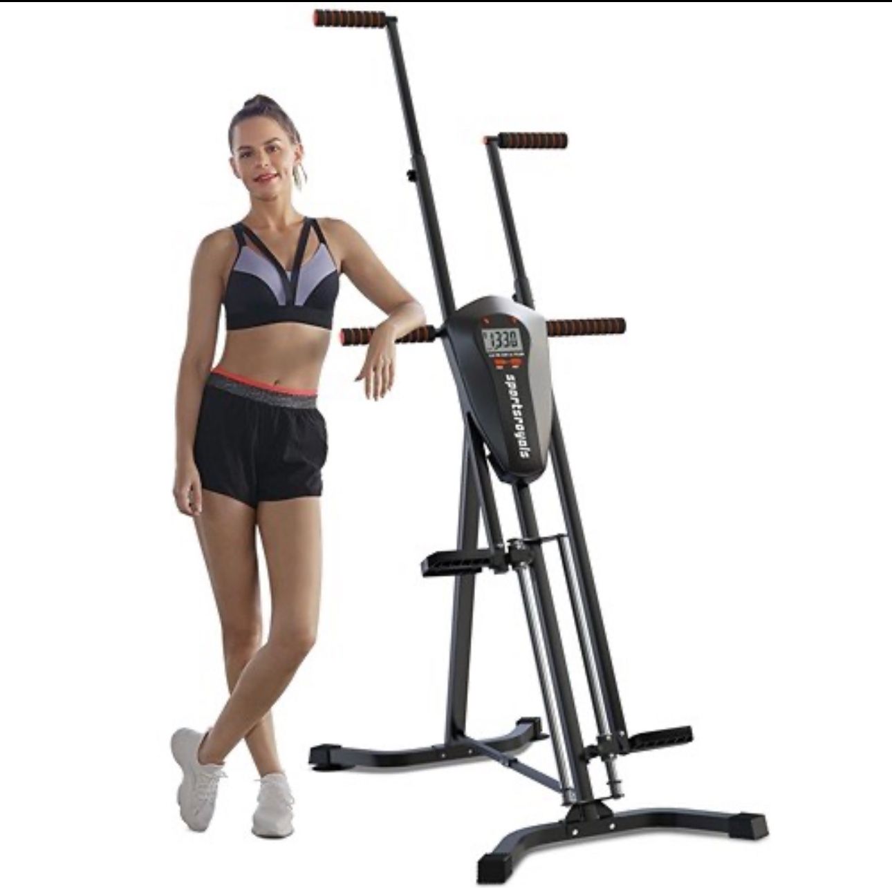 Sportsroyals Vertical Climber Folded Climbing Cardio Exercise Equipment Full Bod / Sportsroyals Escalador vertical, equipo de ejercicio cardiovascular