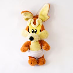 Looney Tunes Wiley Coyote Plush 14" Stuffed Animal Wolf Doll Toy Plushie 1994