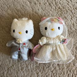 VINTAGE MCDONALDS X HELLO KITTY WEDDING PLUSH DOLLS