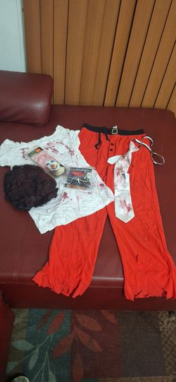 Used zombie clown kids costume 10/12
