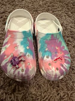 Tie dye crocs kids