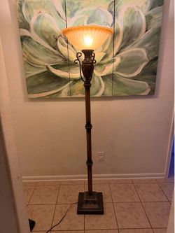 Lantz Homestead Gold Floor Lamp – 73” Tall – Tested & Working