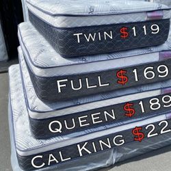 Queen Bamboo Plush Comfort Europillow Top 12inch Matres!!