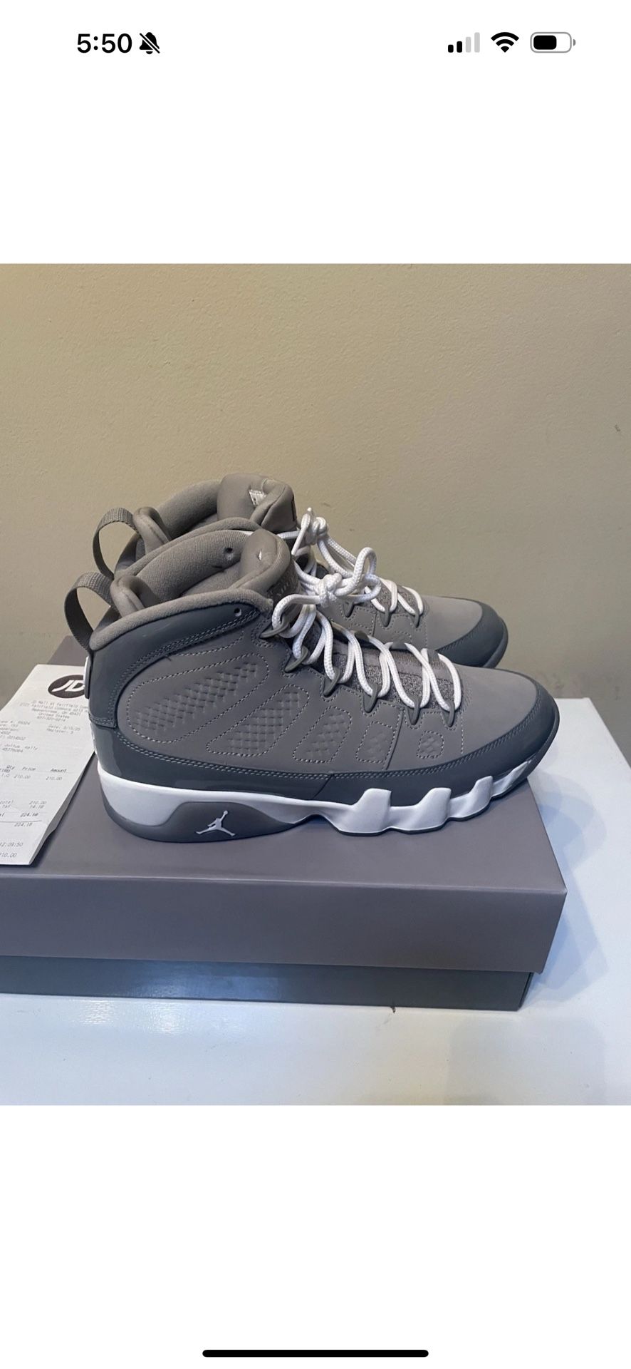 Retro 9 Cool Grey Men’s 11.5