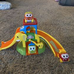 Marstone Elephant Slide With 4 Toy Cars