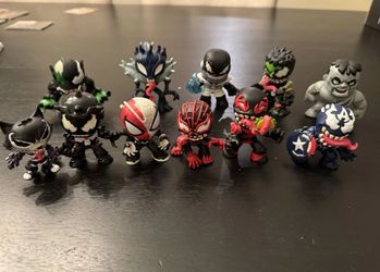 11 Marvel Spider-Man Venom Venomized funko mystery mini bobble heads set
