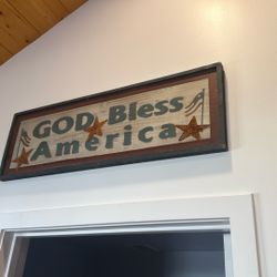 God bless America Sign