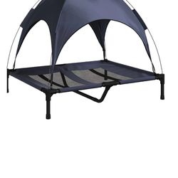 PETMAKER 36x30 Elevated Dog Bed with Canopy for Indoor/Outdoor Use (Blue) Brand New 