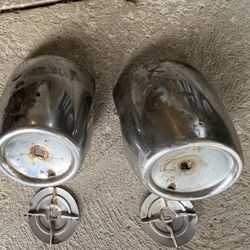 1957 Chevy Front Bumper Bullet Housings