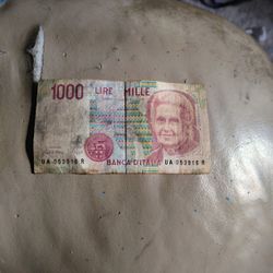 1000 Lire Mille Obsolete Italian Currency 