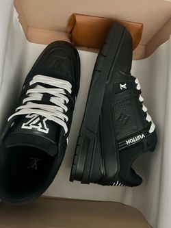 Black and white louis vuitton sneakers
