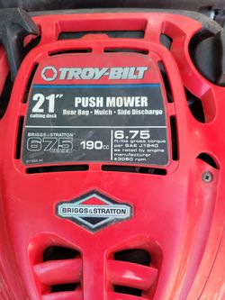 Troy build 21" push mower