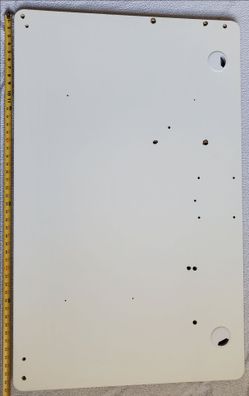 DIY Large White Wood  Panel with Pre-Drilled Holes
