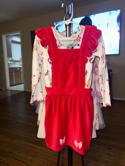 Bluey Overall Dress- Girls Clothes Dress