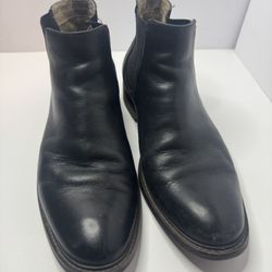 Aston Grey Pagliaga Chelsea Black Leather Boots Size 10