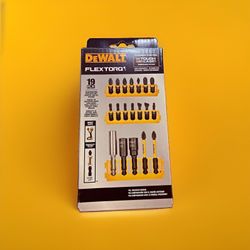 DEWALT FLEXTORQ 19 Piece Impact Screwdriver Bit Set DWABYTFT-19 Complete