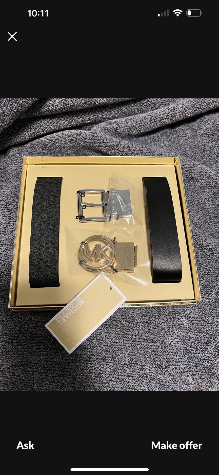 Michael Kors Belt Set New