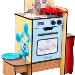 KidKraft Blue's Clues & You! Cooking-Up-Clues Wooden Play Kitchen & Handy Dandy Notebook