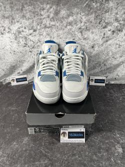 Nike Retro Air Jordan Military Blue 4s 2006 Size 10 Mens , 11.5 Womens Asking 180$ Great Condition Just A Few Flaws Shown In Picture 100% Authentic  1