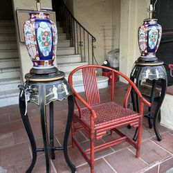 Beautiful Vintage Side Tables Or Plant Stands  