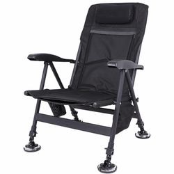 Camping Chair Folding Fishing Chairs Portable Garden Chair Beach Armchair with Comfortable Headrest, 5-Position Adjustable Backrest,Suitable for Seasi