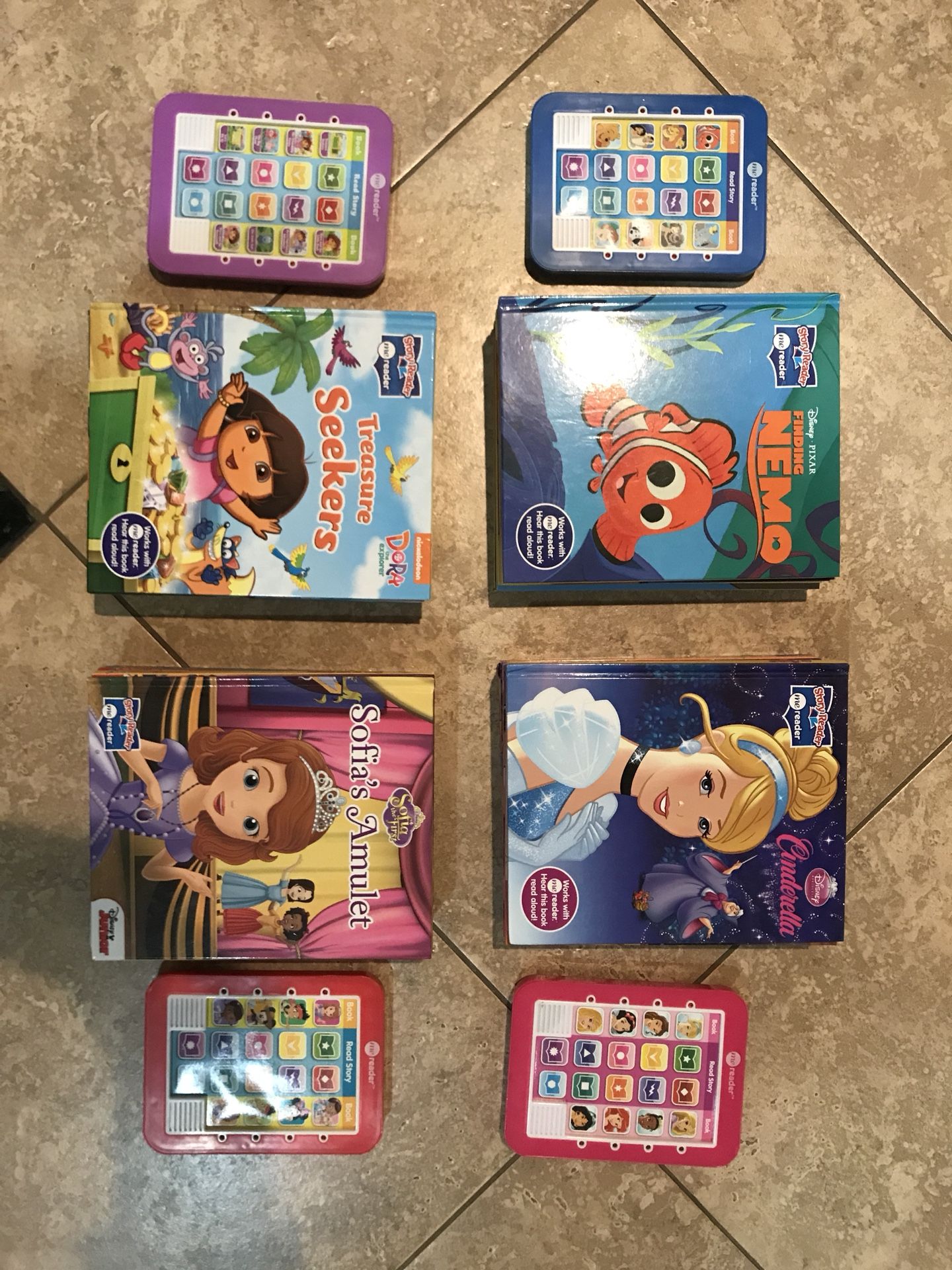 4 story me readers- Dora, Princess, Disney, Disney JR