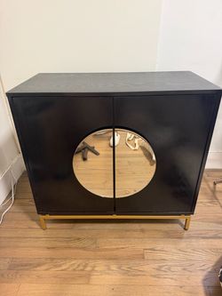 $130 OBO Unique Storage Cabinet with Wine Rack