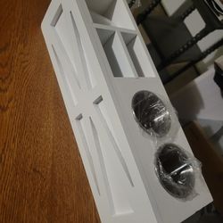 New  Wall Organizer Shelf w/ Cup Holders
