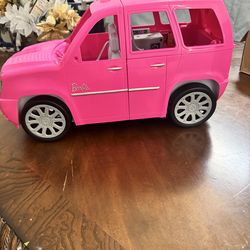 Barbie pink party suv