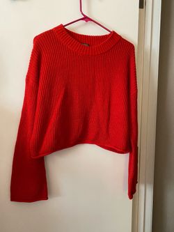Red knit sweater wild fable xl