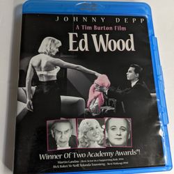 A Tim Burton Film Ed Wood Starring Johnny Depp Blu Ray Disc Movie  2012 