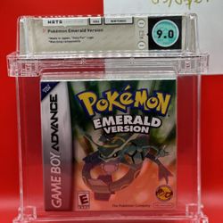 Pokémon Emerald Cib Wata Graded 9.0