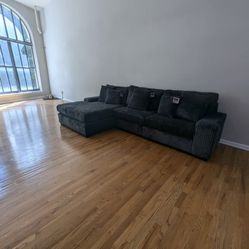 Comfy 3PC Plush Reversible Sectional