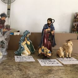 Thomas Kincade Nativity Figures—Set